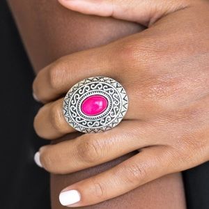 3 for $10 Pink moonstone ring